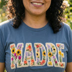 Madre Faux Crochet Style T-Shirt